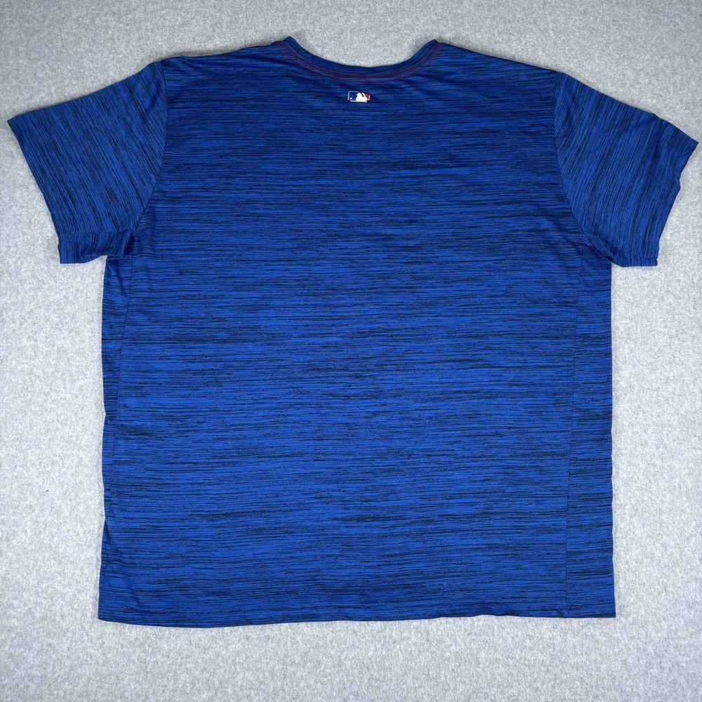 Nike Texas Rangers T-Shirt Mens XL Blue Dri-FIT Space Dye MLB Baseball Tee - Picture 3 of 13